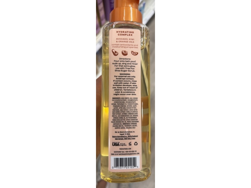 Tree Hut Foaming Gel Wash, Vanilla, 18 fl oz/532 mL