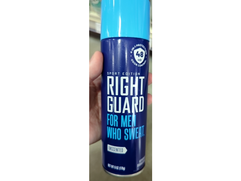Right Guard Sport Antiperspirant Deodorant Spray, 6 oz/170 g Pack Of 12
