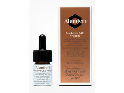 Alumier MD EverActive C&E + Peptide Antioxidant Facial Serum + Crystals, 0.5 fl oz/15 mL + 2.7 g