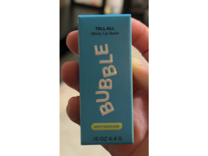 Bubble Tell All Lip Balm, Mint Message, 0.15 oz/4.4 g
