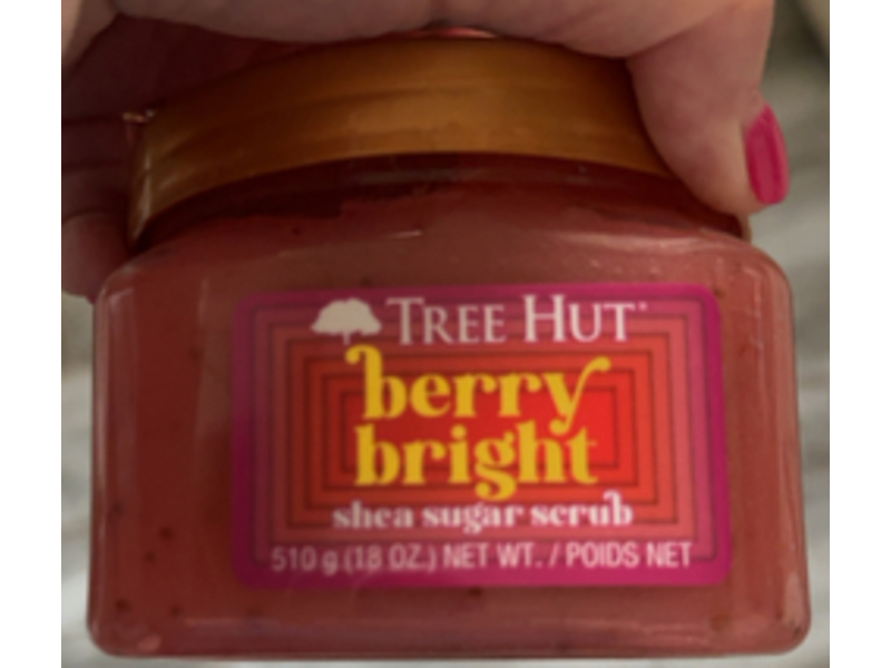 Tree Hut Shea Sugar Scrub, Berry Bright, 18 oz/510 g