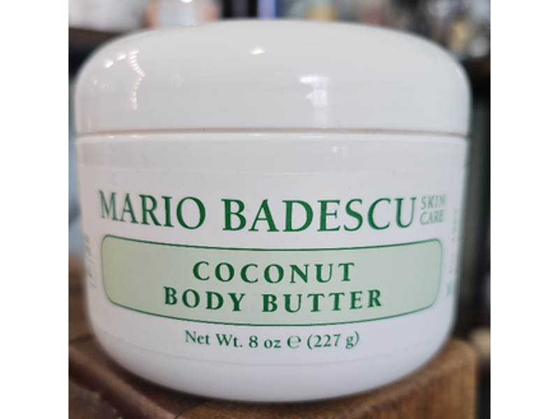Mario Badescu Skin Care Body Butter, Coconut, 8 oz/227 g