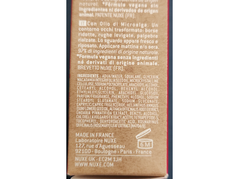 Nuxe Merveillance Lift Eye Cream, 0.51 oz/15 mL