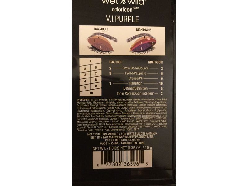 Wet N Wild Color Icon Eyeshadow, V.I. Purple, 0.35 oz/10 g