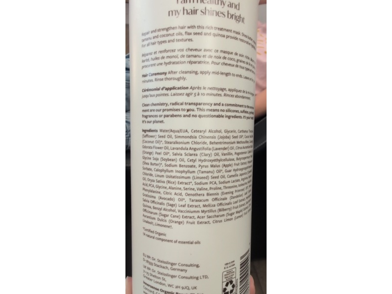 Innersense Hydrating Hair Mask, 32 fl oz/946 mL