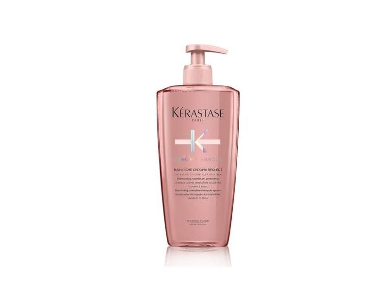 Kerastase Chroma Absolu Chroma Respect Shampoo, Lactic Acid + Centella Asiatica, 16.9 fl oz/500 mL