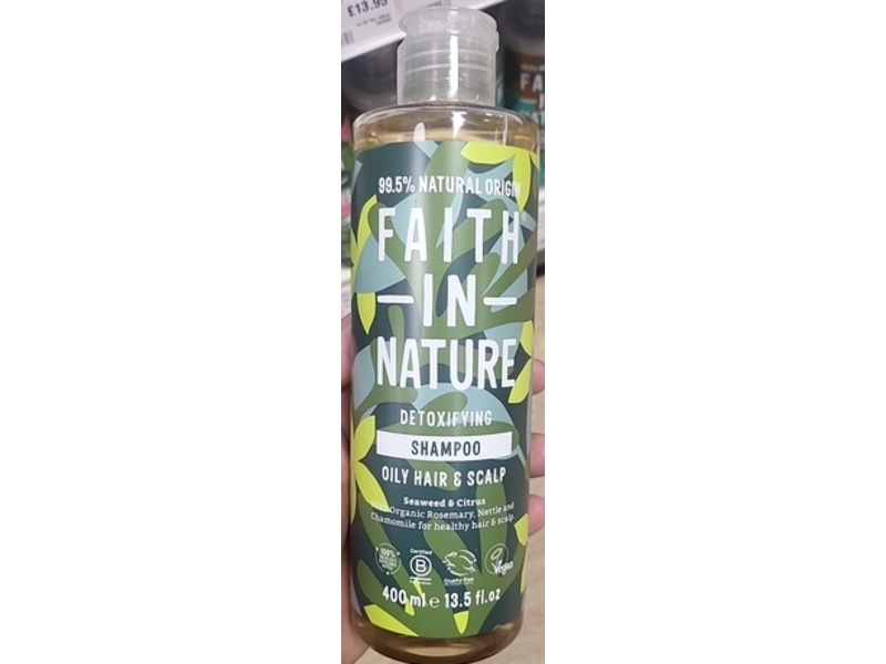 Faith In Nature Detoxifying Shampoo, Seaweed & Citrus, 13.5 fl oz/400 mL