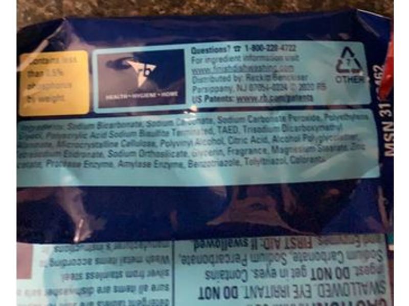 Finish Max in 1 Powerball, Wrapper Free Dishwasher Detergent Tablets, 36 Counts, 22.5 oz/772 g