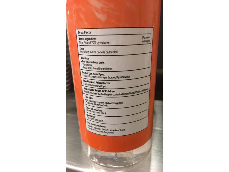 Moxe Hand Sanitizer, Citrus, 32 fl oz/946 mL, Pack Of 4