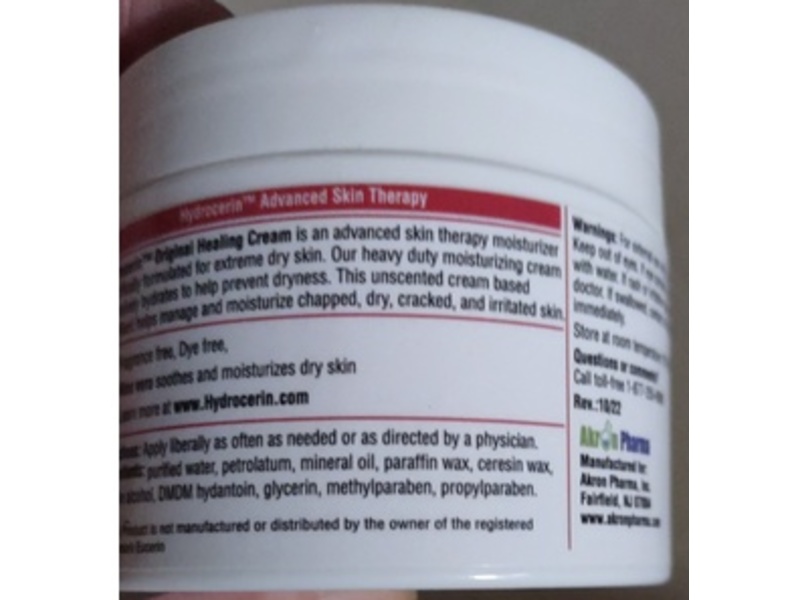 Hydrocerin Original Healing Cream, 4 oz/113 g