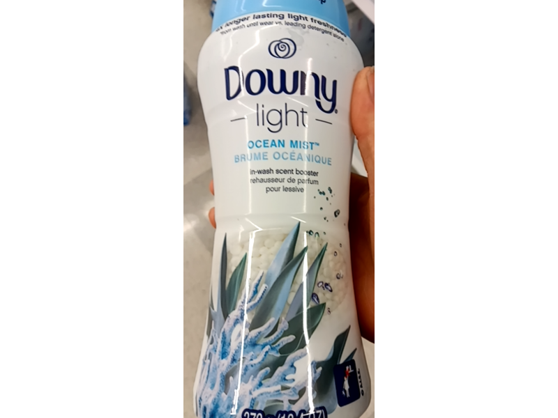 Downy Light In - Wash Scent Booster, Ocean Mist, 13.4 oz/379 mL