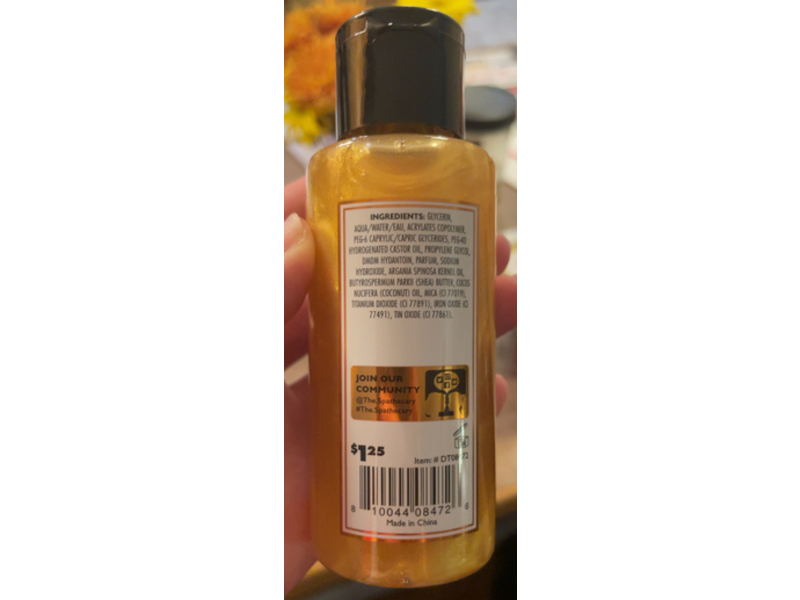 The Spathecary Glow Body Oil, Argan, Shea & Coconut Oils, 3.3 oz/100 mL