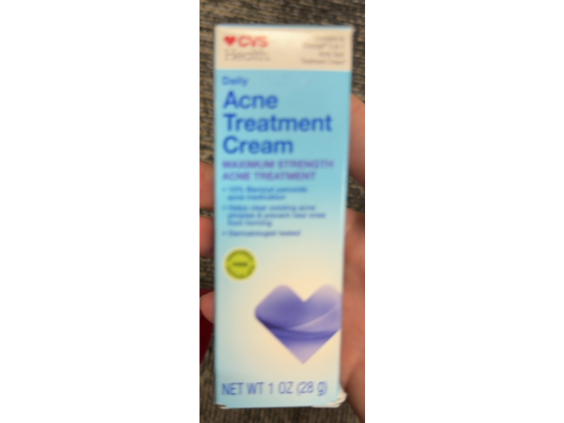 CVS Health Daily Acne Treatment Cream, 1 oz/28 g