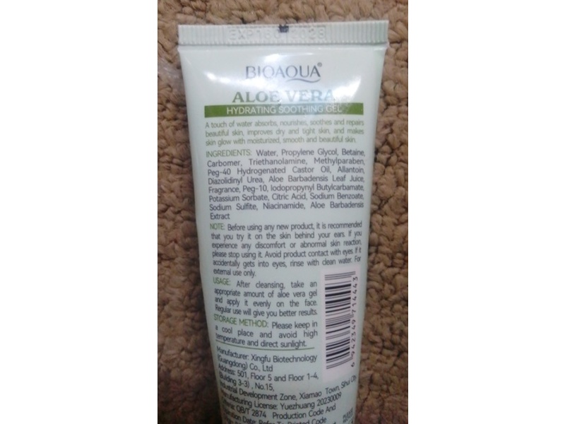 Bio Aqua Aloevera Hydrating Soothing Gel, 40 g