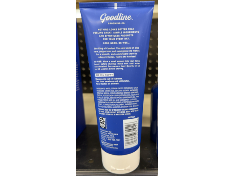 Goodline Grooming Co. Shave Cream, All Skin Types + Sensitive Skin, 6 oz/170 g