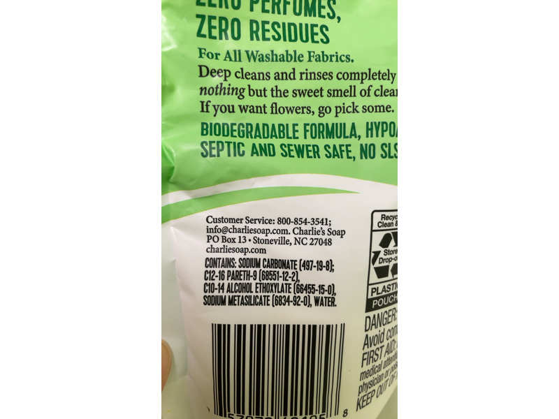 Charlie's Soap Laundry Detergent Powder, 105 Loads, 1.2 Kg