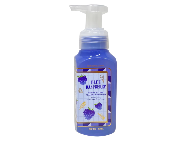 Bath & Body Works Gentle & Clean Foaming Hand Soap, Blue Raspberry, 8.75 fl oz/259 mL