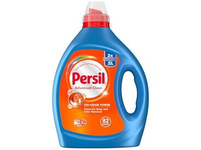 Persil Advanced Clean Oxi + Odor Power Liquid Laundry Detergent, 82 Loads, 82.5 fl oz/2.43 L
