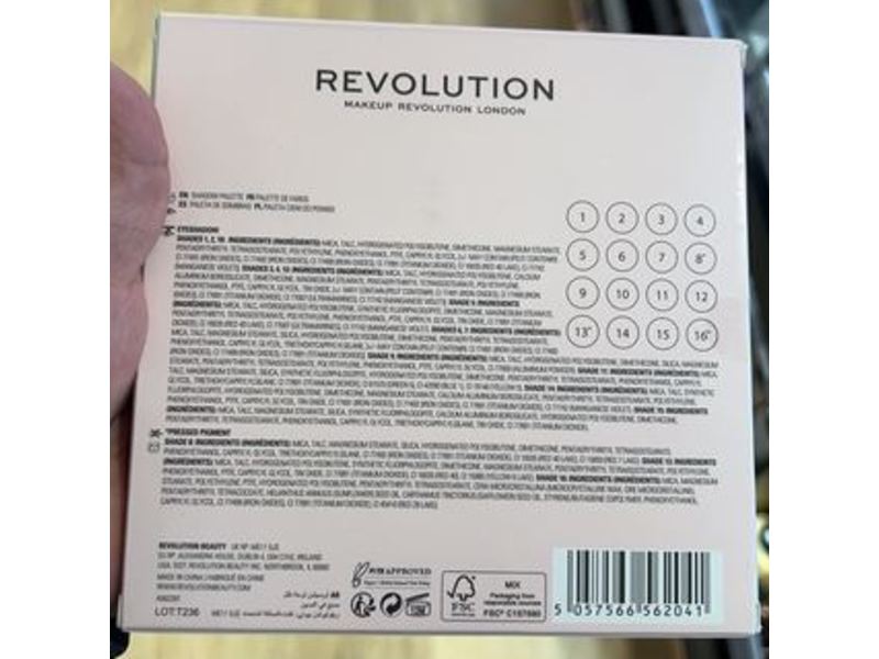 Revolution Eyeshadow Palette, Candy Haze, 0.03 oz