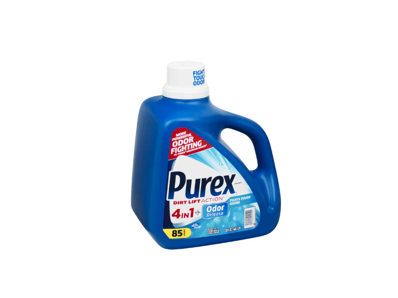 Purex Dirt Lift Action 4 In 1 + Odor Stop Laundry Detergent, 85 Loads, 128 fl oz/3.78 L