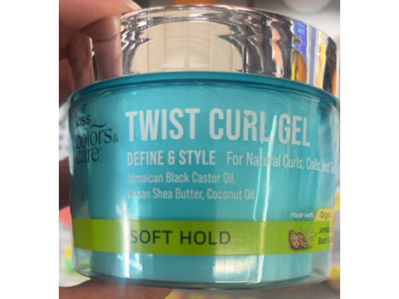 Kiss Colors & Care Twist Curl Gel, Soft Hold, 6 fl oz/177 mL