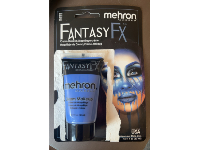Mehron Fantasy Fx Cream Makeup, Blue, 1 fl oz/30 mL