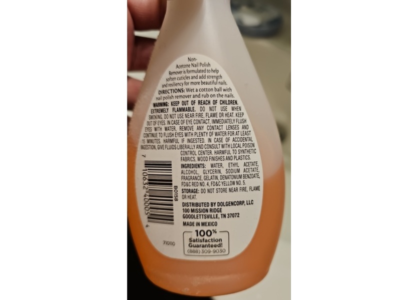 DG Body Nail Polish Remover, 6 fl oz/177 mL