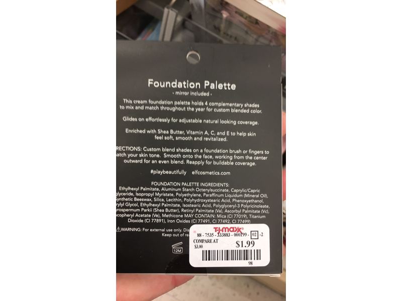 e.l.f. Cosmetics Foundation Palette, Fair/Light, 0.43 oz