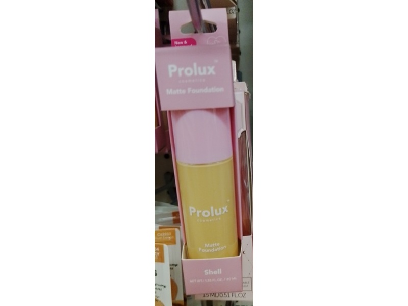 Prolux Cosmetics Matte Foundation, Shell, 1.35 fl oz/40 mL