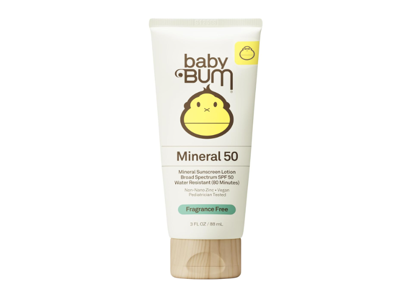 Baby Bum Mineral Sunscreen Lotion, SPF 50, 3 fl oz/ 88 mL