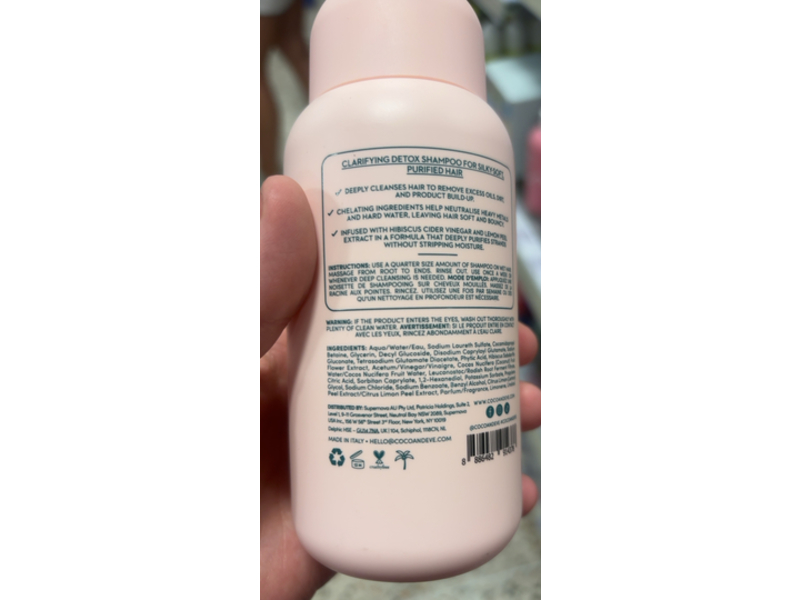 Coco & Eve Like A Virgin Clarifying Detox Shampoo, 9.47 fl oz/288 mL