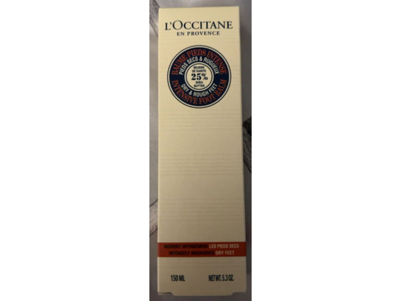 L’Occitane En Provence Foot Balm, Shea Butter, 5.3 oz/150 mL