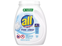 All Stainlifters 4 In 1 Mighty Pacs Laundry Detergent, Free & Clear, 88.86 oz/2.52 kg, 134 Count - Image 2