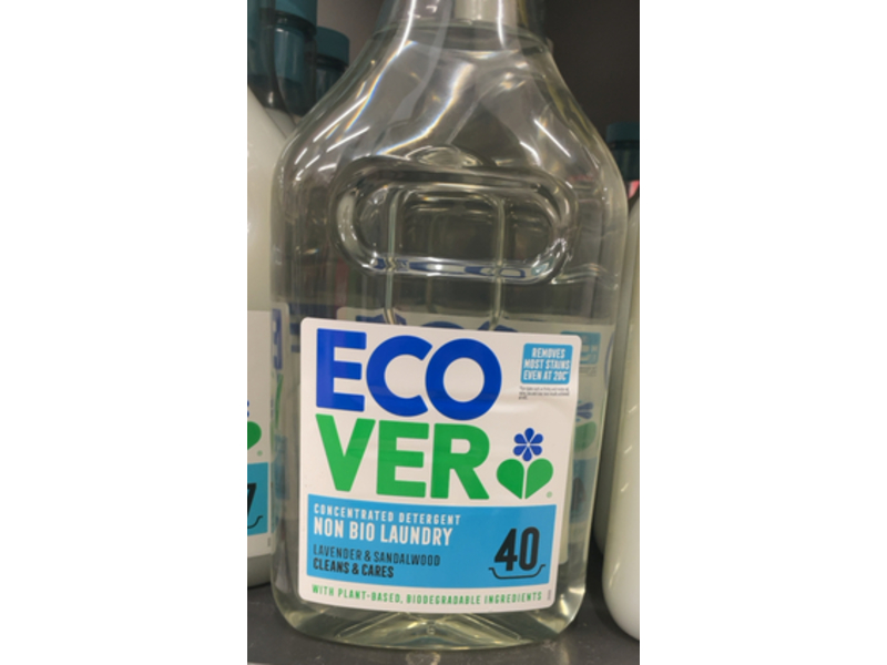 Ecover Concentrated Non - Bio Laundry Detergent, Lavender & Sandalwood, 40 Loads, 1.43 L