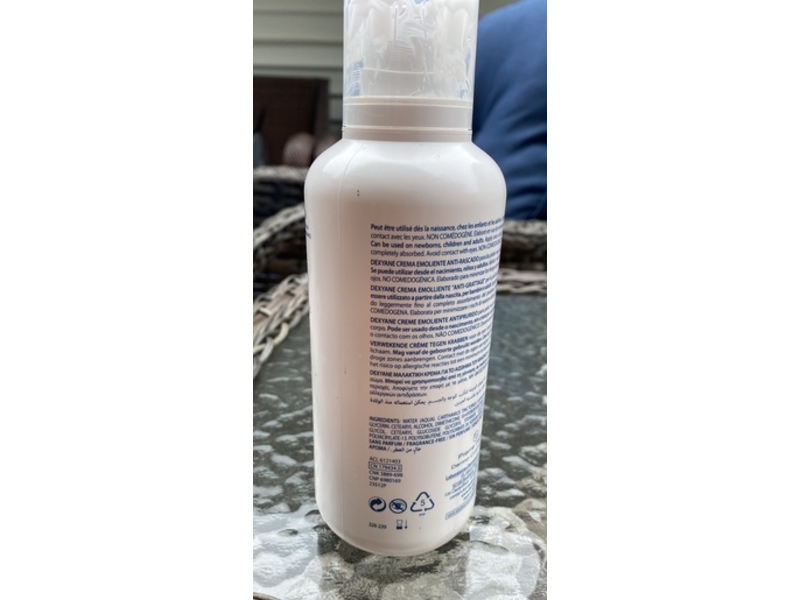 Ducray Dexyane Anti-Scratching Emollient Cream, 13.5 fl oz/400 mL