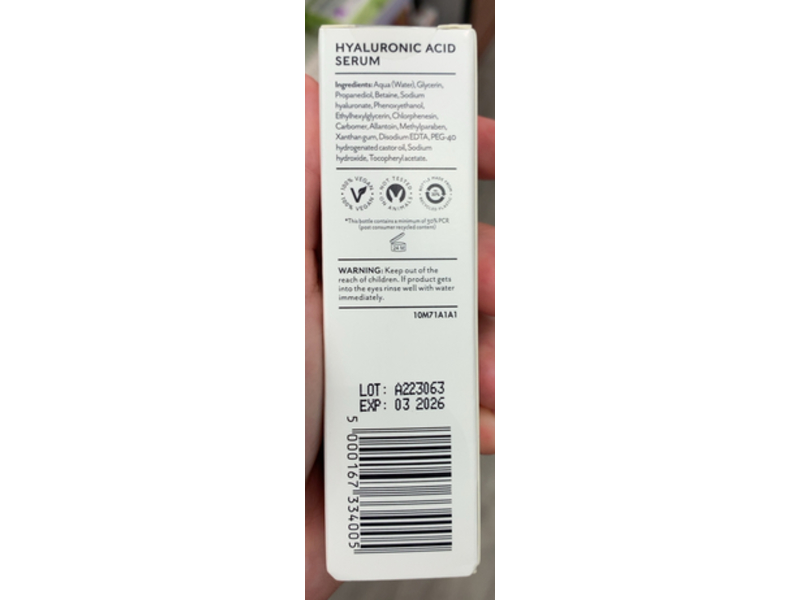 Boots Hyaluronic Acid Serum, 1 fl oz/30 mL