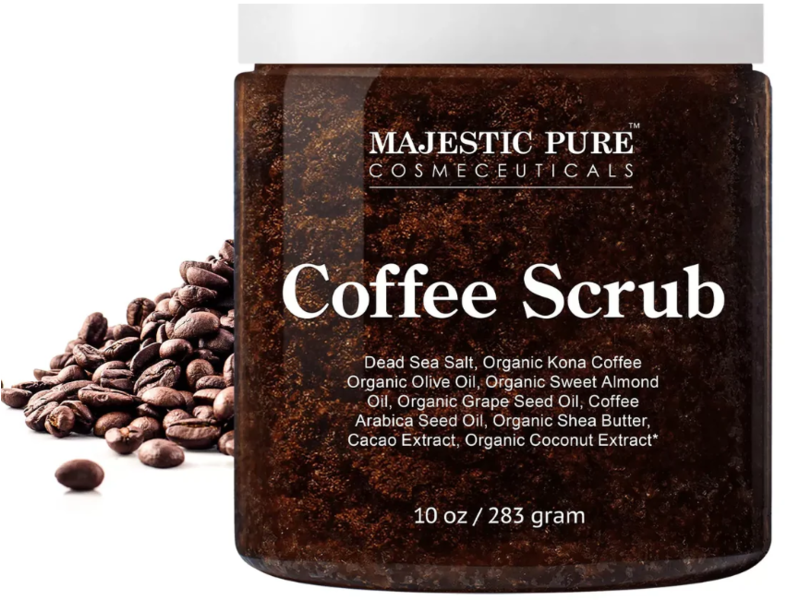 Majestic Pure Cosmeceutical Scrub, Coffee, 10 oz/283 g
