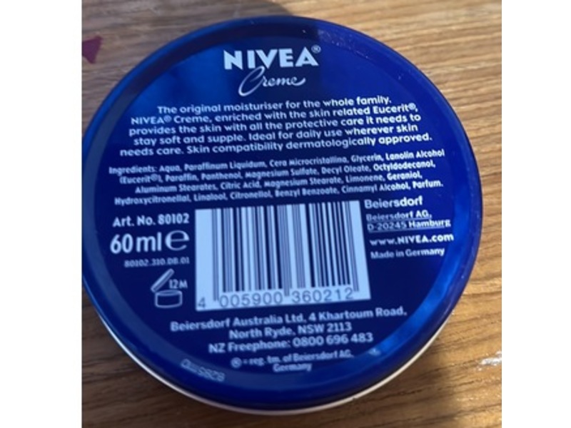 Nivea Cream, 60 mL