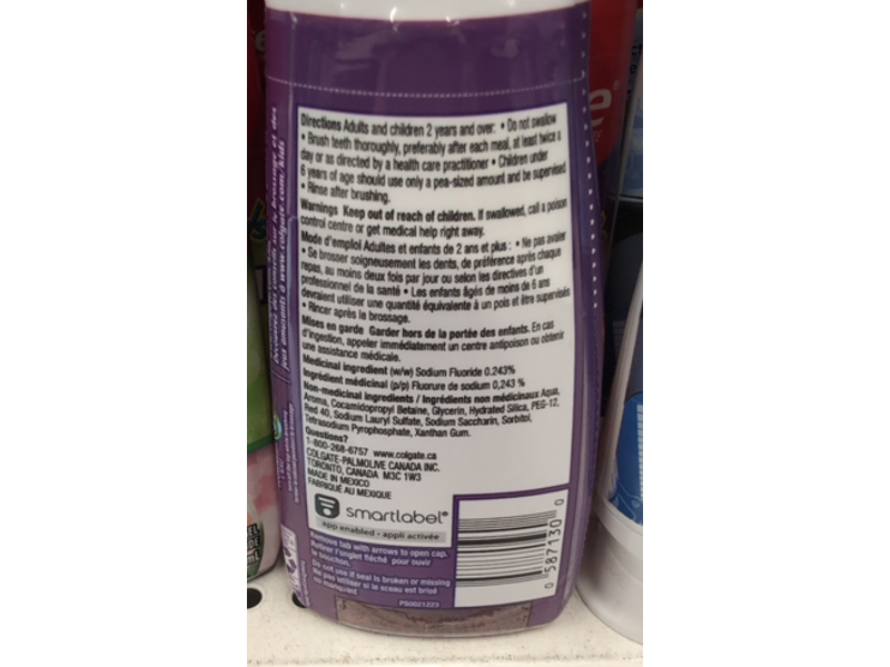 Colgate Fluoride Liquid Gel Toothpaste, Strawberry Smash, 100 mL