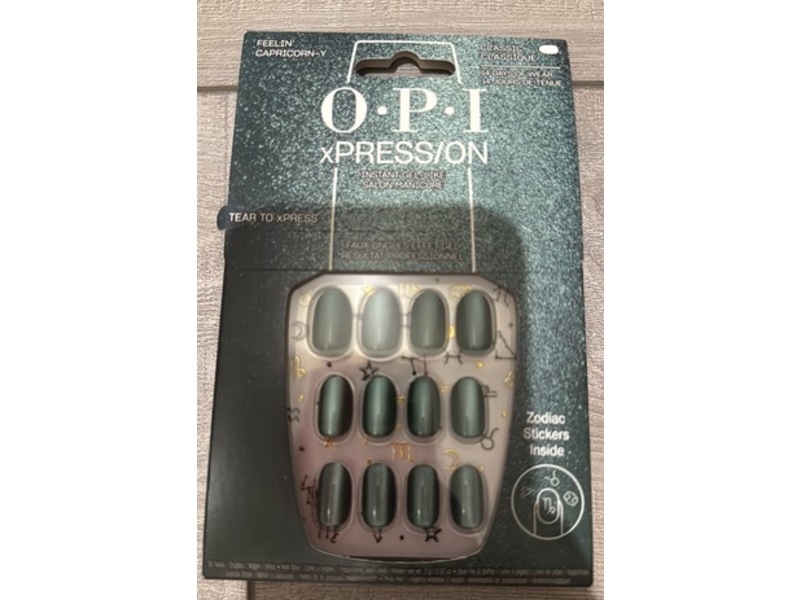 O.P.I Xpression Instant Gel-Like Salon Manicure, Feelin Capricorn-Y, 0.07 oz/2 g, 30 Count