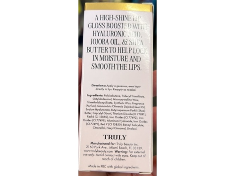 Truly Hydrating Lip Gloss, Rosy Pink, 0.44 fl oz/13 mL