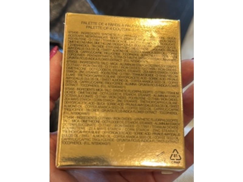 Yves Saint Laurent Couture Mini Clutch Eyeshadow Palette, 710 Over Burn, 0.14 oz/4 g