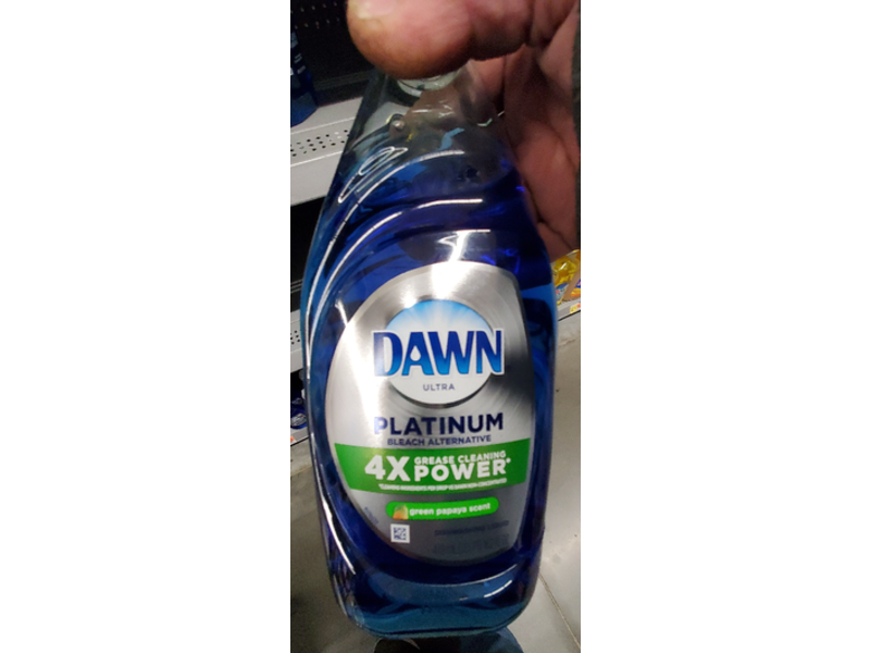Dawn Ultra Platinum Bleach Alternative Dishwashing Liquid, Green Papaya Scent, 16.2 fl oz/479 ml