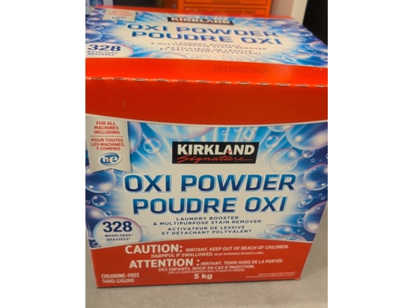 Kirkland Signature Oxi Powder Laundry Booster & Multipurpose Stain Remover, 328 Loads, 5 kg
