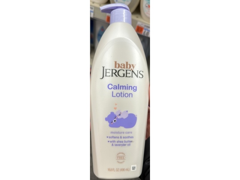 Jergens Baby Calming Lotion, Shea Butter & Lavender Oil, 16.8 fl oz/496 mL