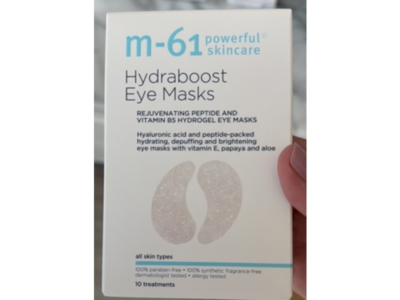 M-61 Hydraboost Eye Masks, Peptides & Vitamin E, 10 Count