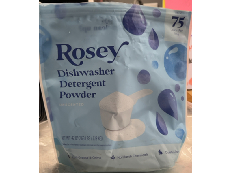 Rosey DIshwasher Detergent Powder, 42 oz/1.19 Kg