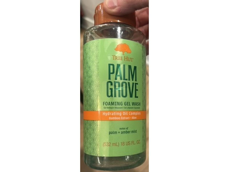 Tree Hut Foaming Gel Wash, Palm Grove, 18 fl oz/532 mL