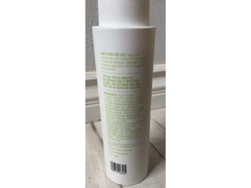 Trader Joe's Lemongress Moisturizing Conditioner, 10.2 fl oz/450 mL
