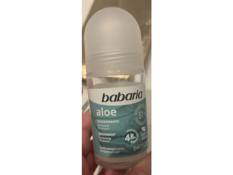 Babaria Anti Perspirant, Aloe, 1.7 fl oz/50 mL